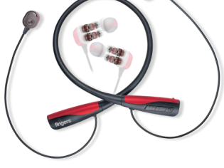 Fingers livmusic wireless neckband earphones with 12 hrs playback store time